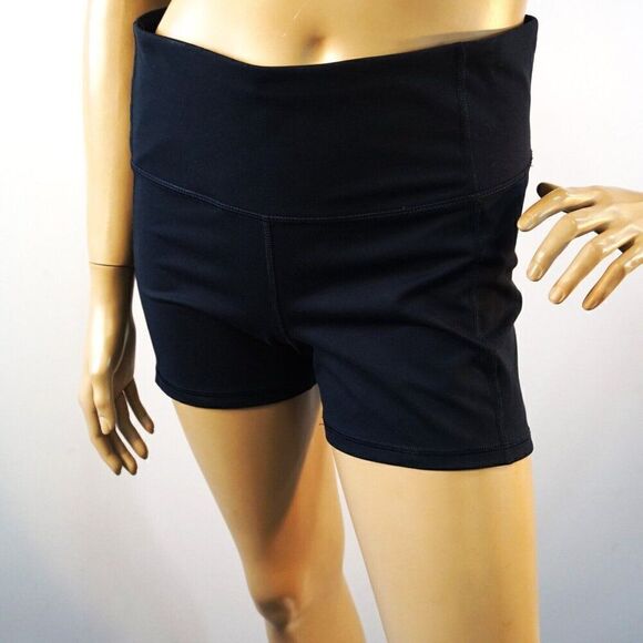 All In Motion Womens Shorts Sz Large Workout Athletic Solid Black Lycra Stretch - Picture 5 of 7